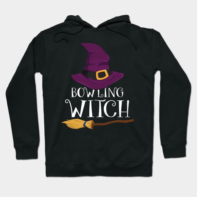 Bowling Witch Bowlers Halloween Costume Hoodie by foxmqpo